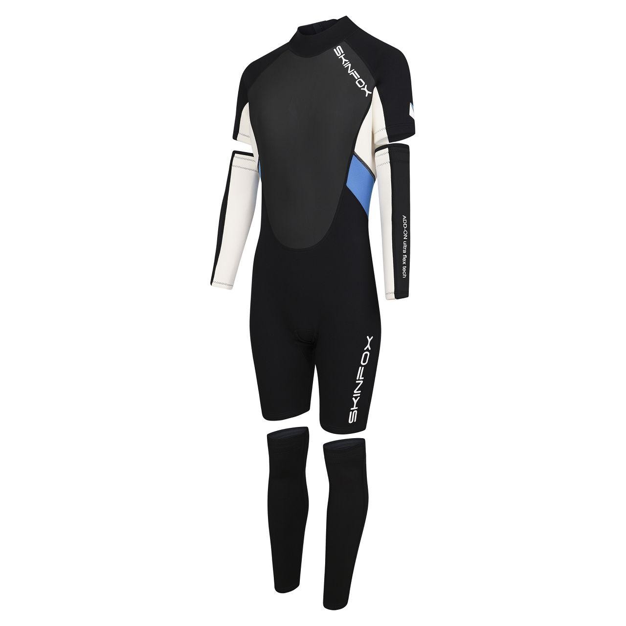 Skinfox Leader ADD-ON women tuerkis-weiss 4in1 Neoprenanzug
