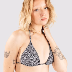 Hurley Capitolo Slide Tri Bikini Top schwarz