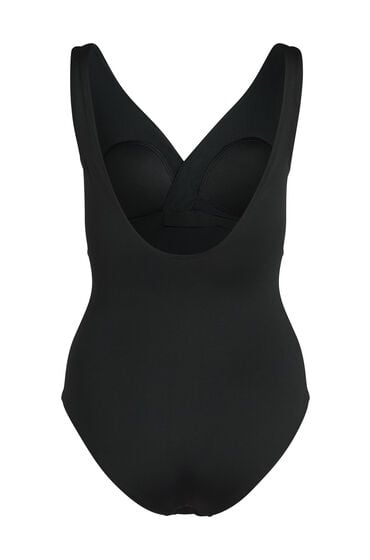 Hunkemöller Badeanzug Shaping Shell Mesh Schwarz