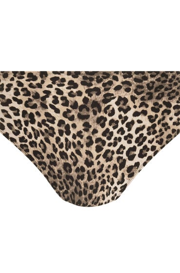 Hunkemöller Bikini-Unterteil Animalia Braun