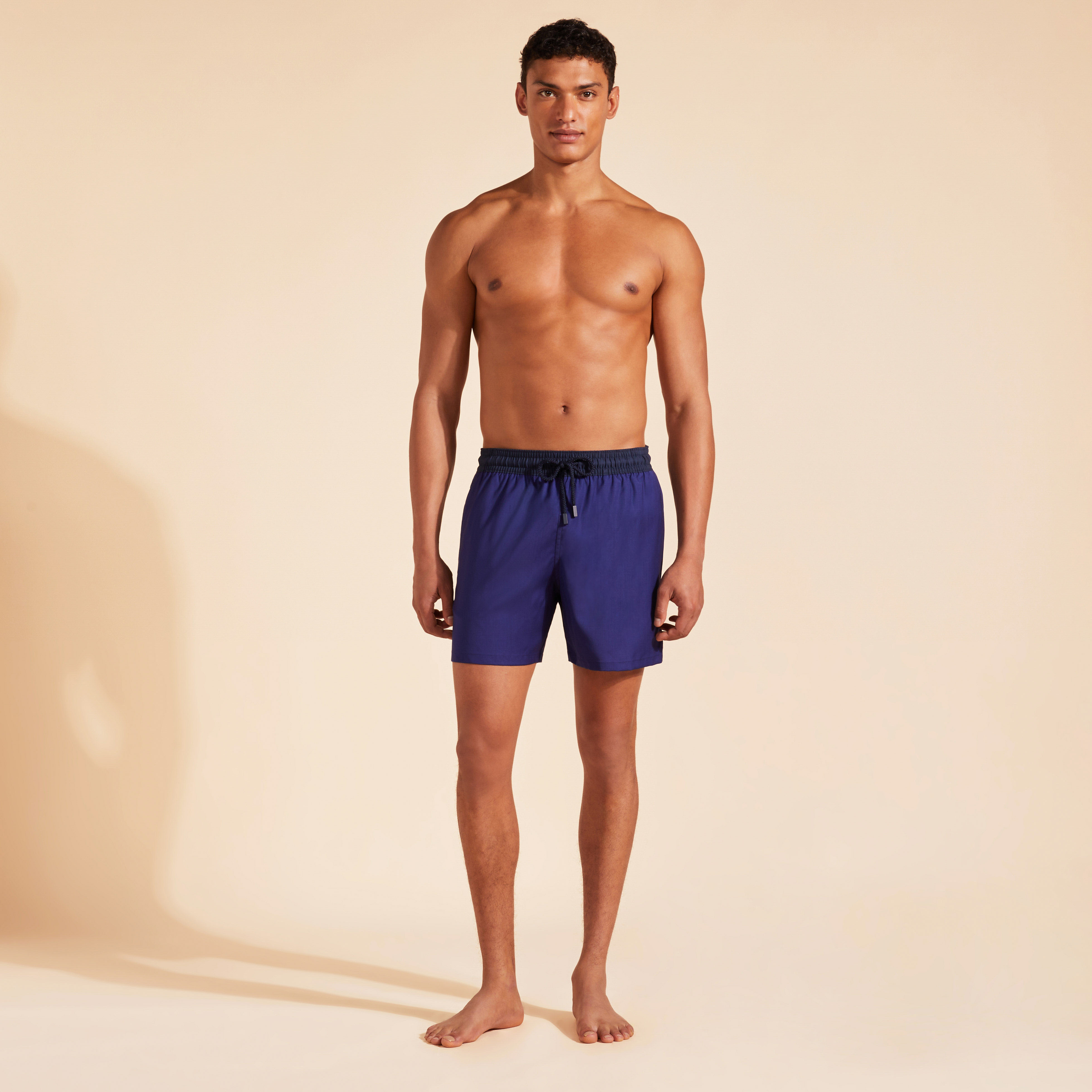Vilebrequin Super 120s Woll-badeshorts Für Herren - Magnus - Blau - Größe M