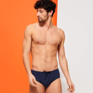 Vilebrequin Figurbetonte Einfarbige Badehose Für Herren - Nuage - Blau - Größe L