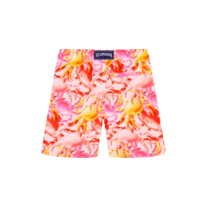 Vilebrequin Ultraleichte Und Verstaubare Crab Balloons Badeshorts Für Jungen - Jihin - Rosa - Größe 8