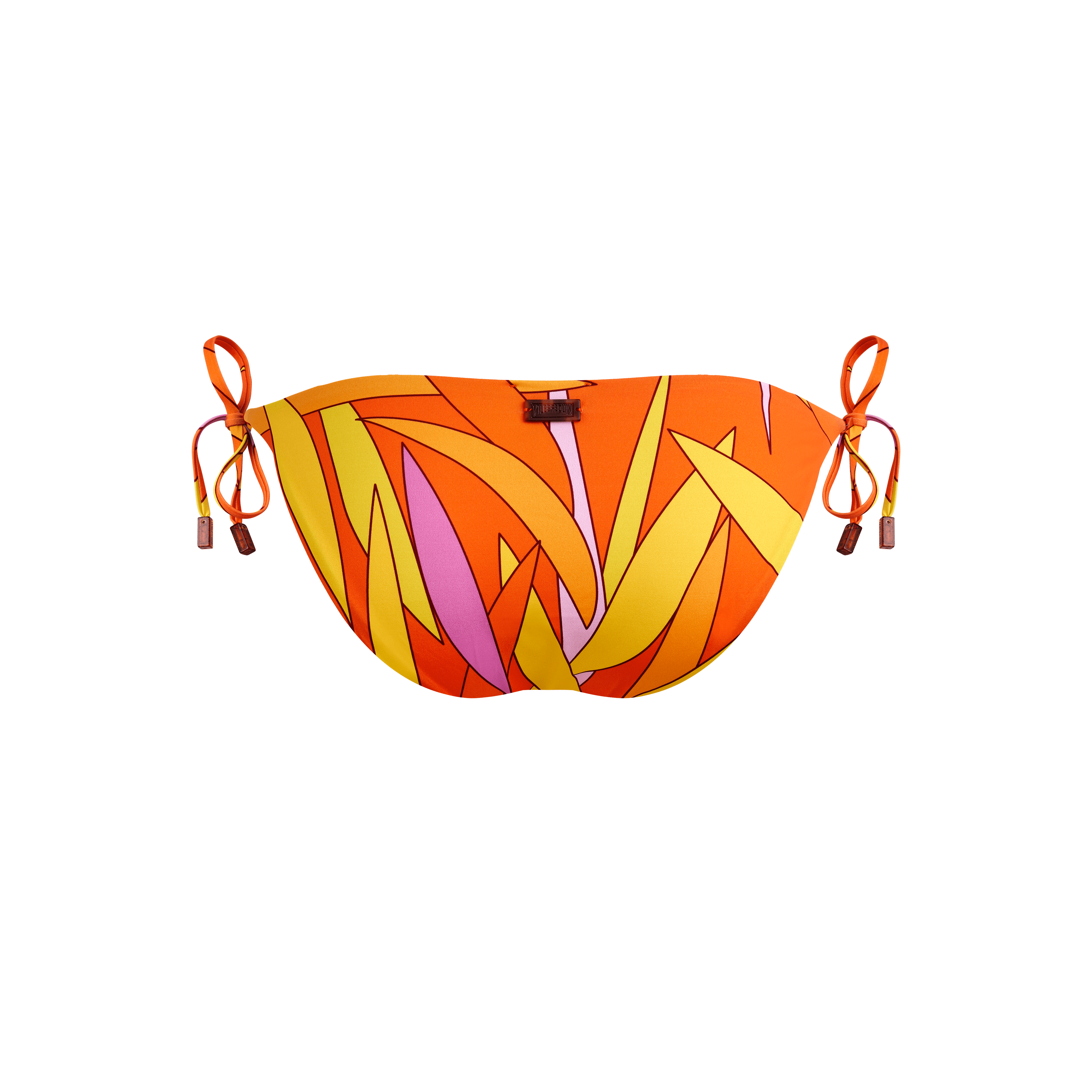 Vilebrequin Madrague Bikinihose Zum Seitlichen Binden Für Damen - Flore - Orange - Größe M