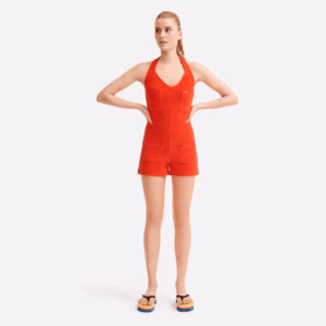 Vilebrequin Frottee-playsuit Für Damen – Vilebrequin X Jcc+ – Limitierte Serie - Circus - Rot - Größe M