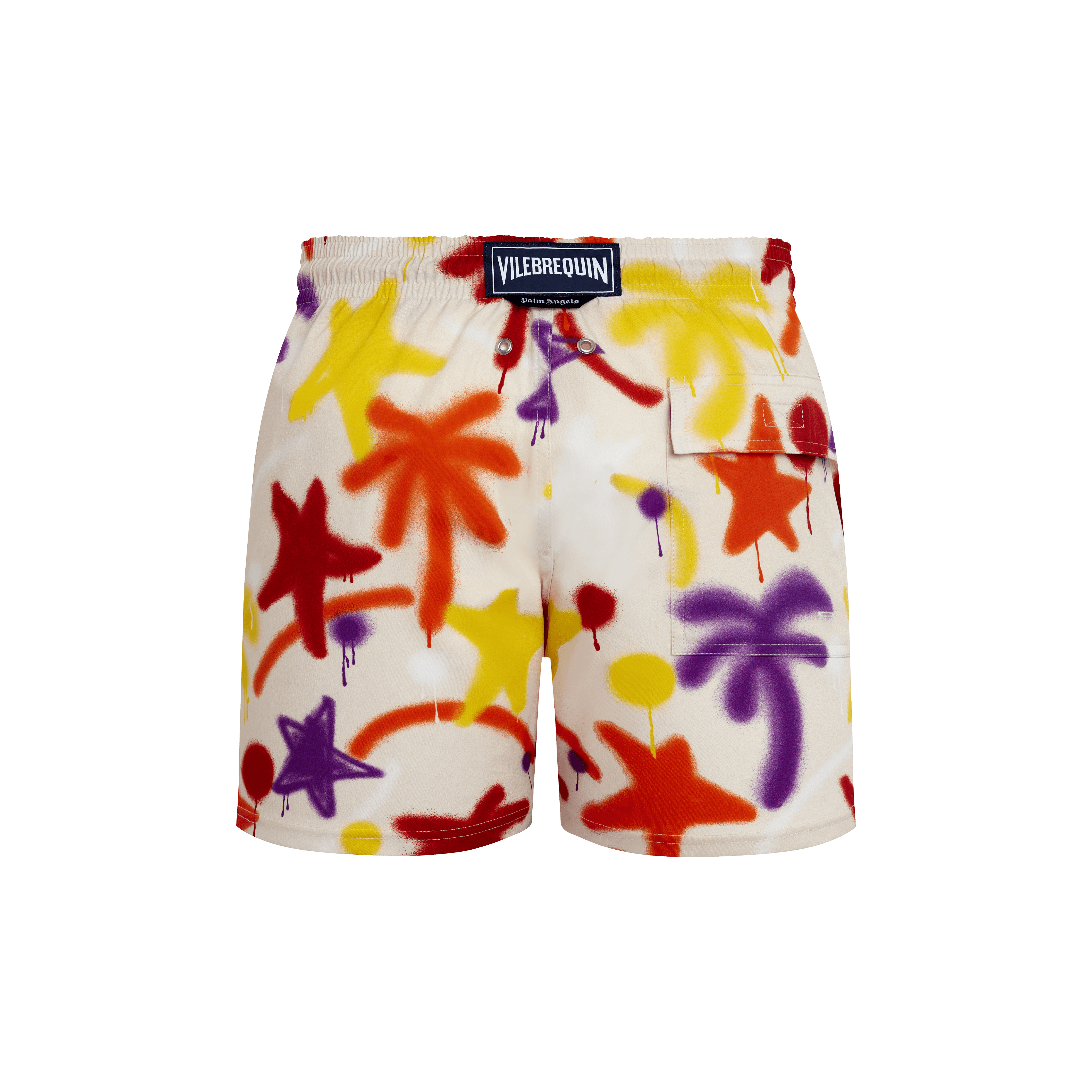 Vilebrequin Kurze Spray Paint Stretch-badeshorts Für Herren - Badeshorts - Moorise - Rosa - Größe M