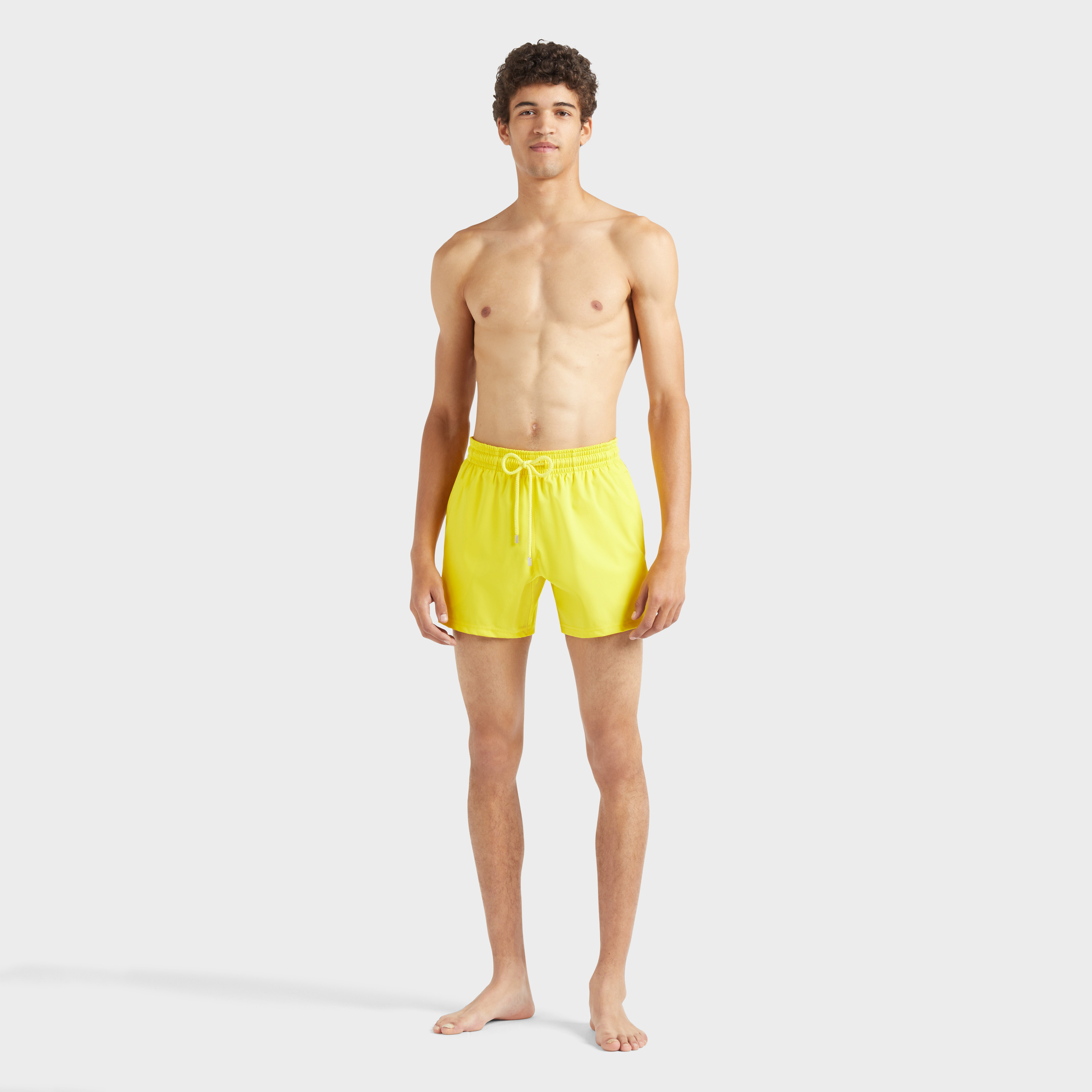 Vilebrequin Kurze Solid Badeshorts Für Herren - Moorise - Gelb - Größe XXXL