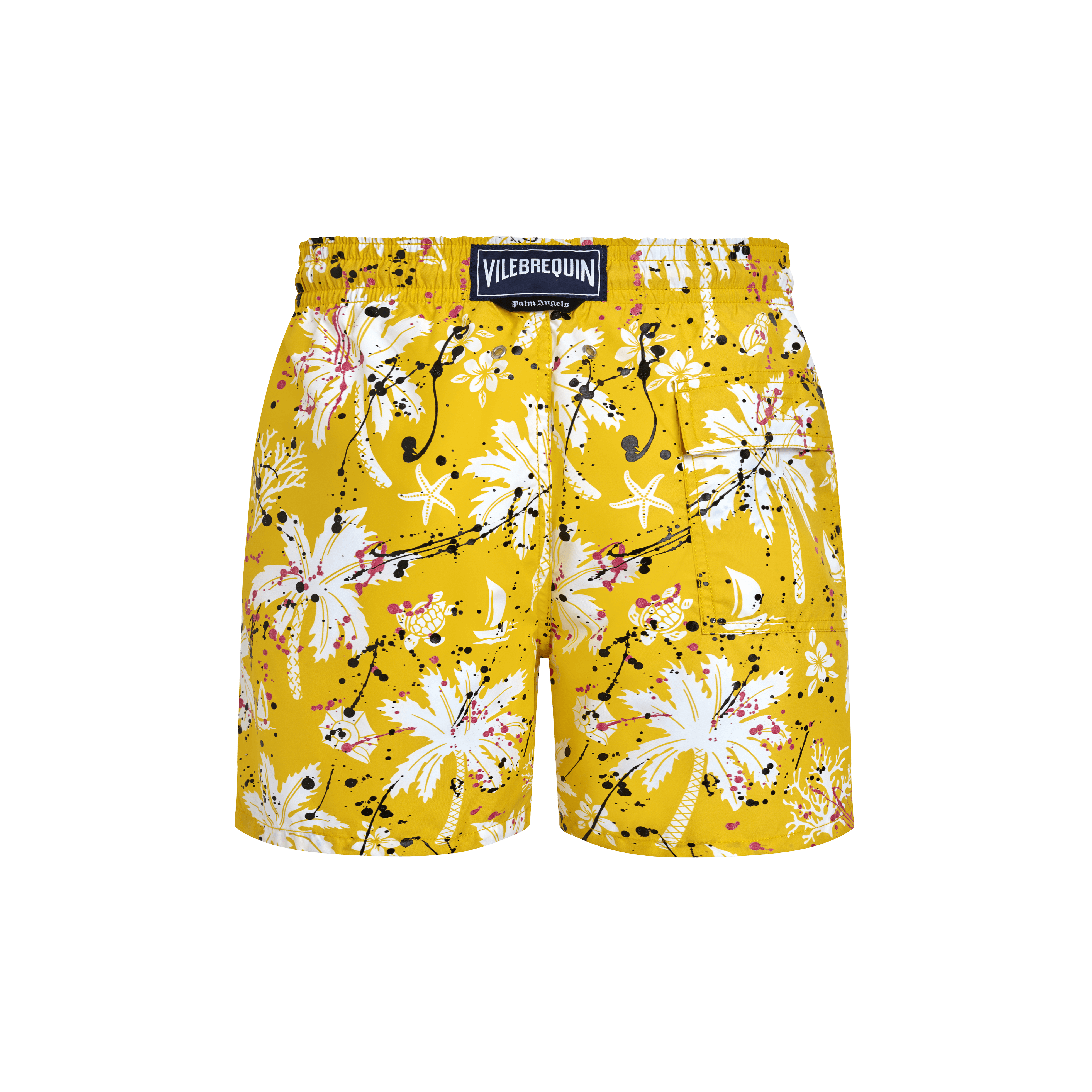 Vilebrequin Hawai Splash Badeshorts Für Herren - Badeshorts - Moorea - Gelb - Größe S