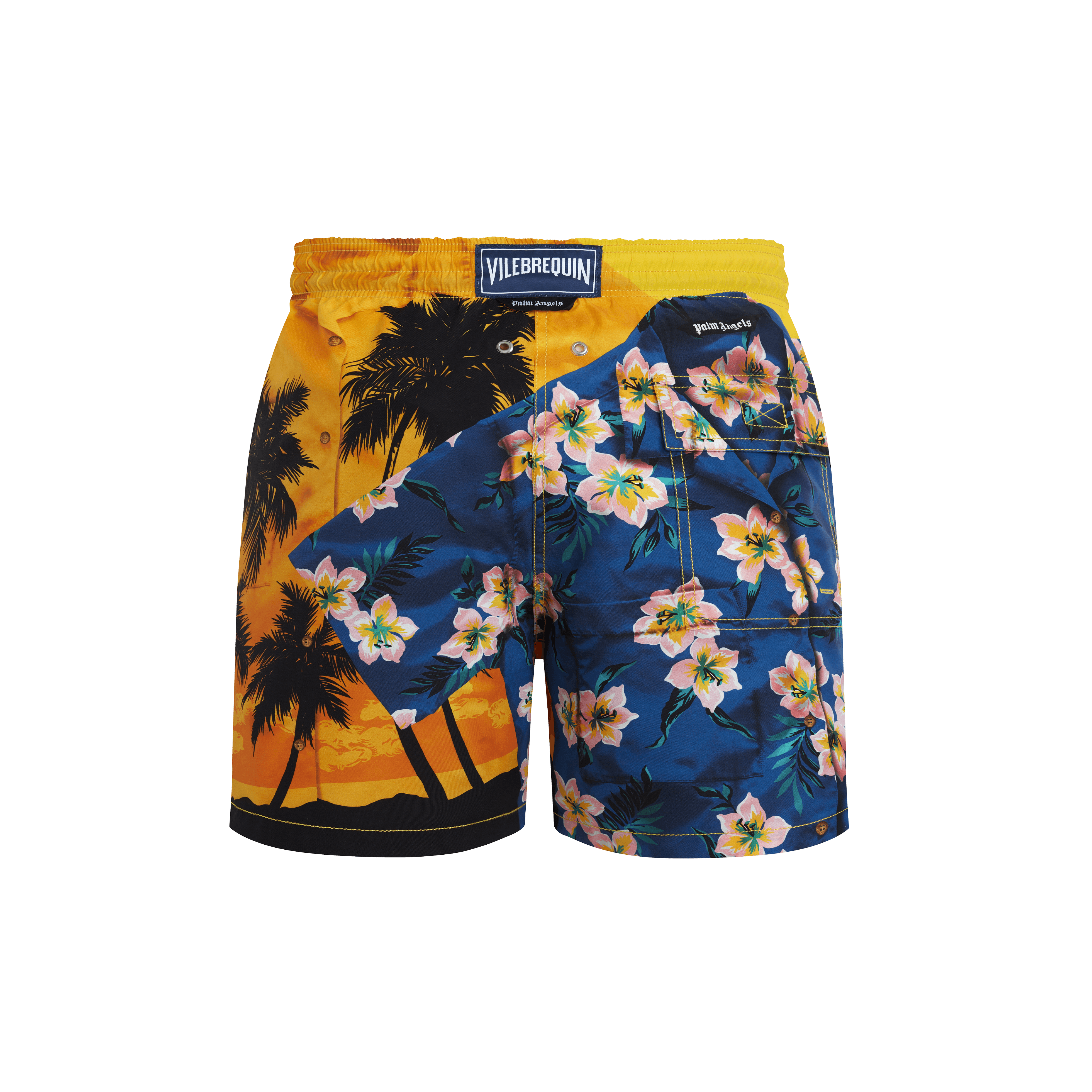 Vilebrequin Hawaiian Mix Badeshorts Für Herren - Badeshorts - Moorea - Gelb - Größe XXL
