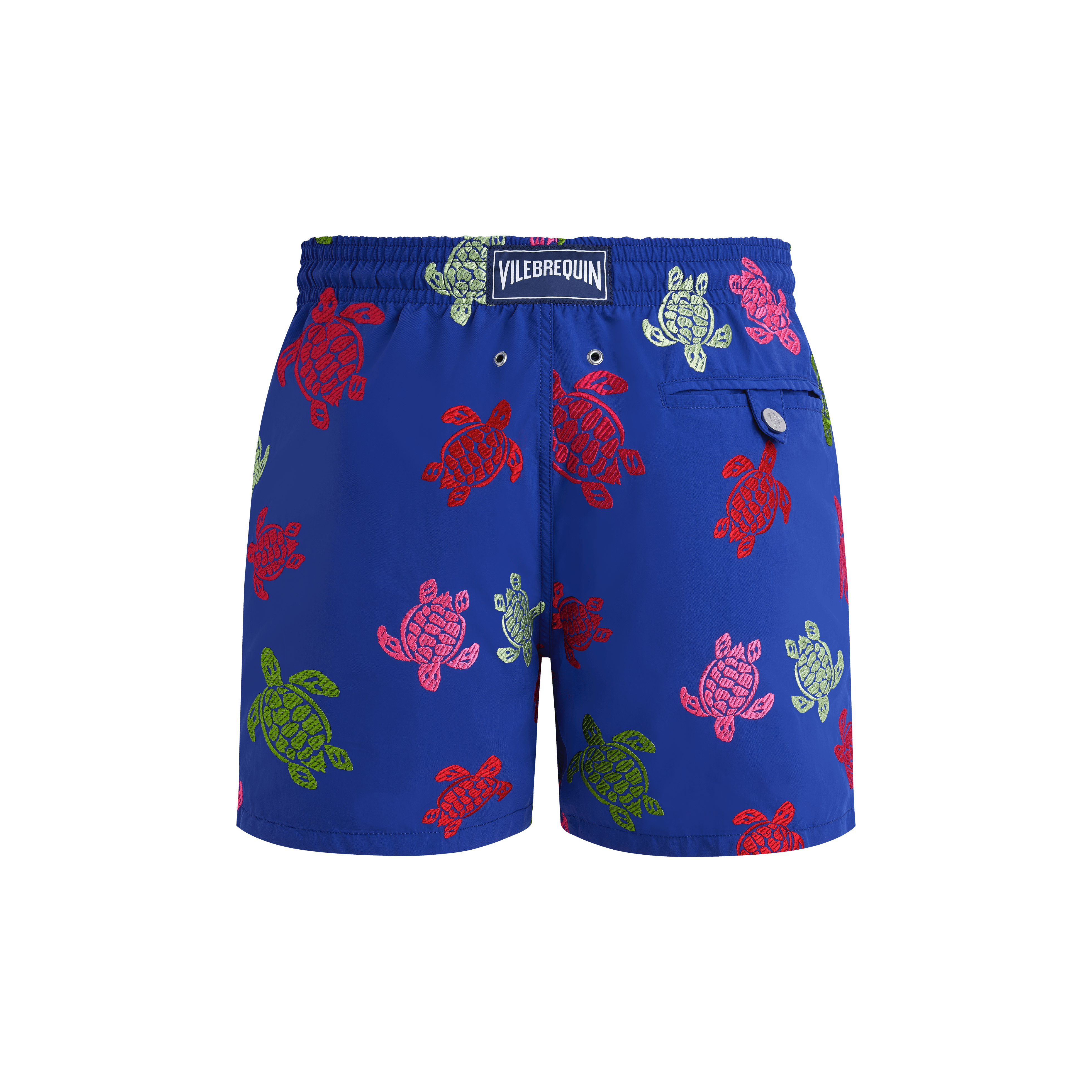 Vilebrequin Tortues Multicolore Badeshorts Mit Stickerei Für Herren – Limitierte Serie - Mistral - Blau - Größe 4XL