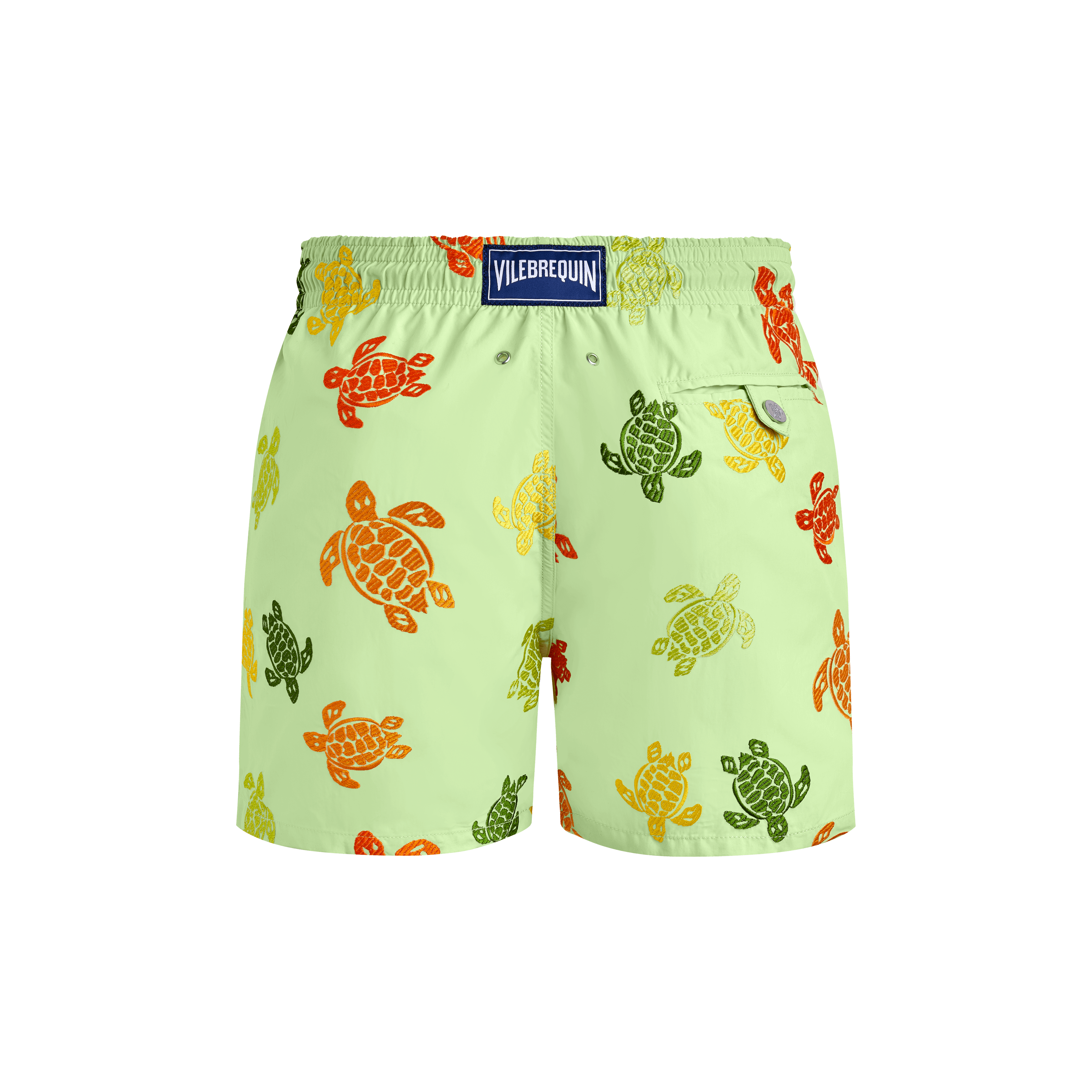 Vilebrequin Tortues Multicolore Badeshorts Mit Stickerei Für Herren – Limitierte Serie - Mistral - Grün - Größe 4XL