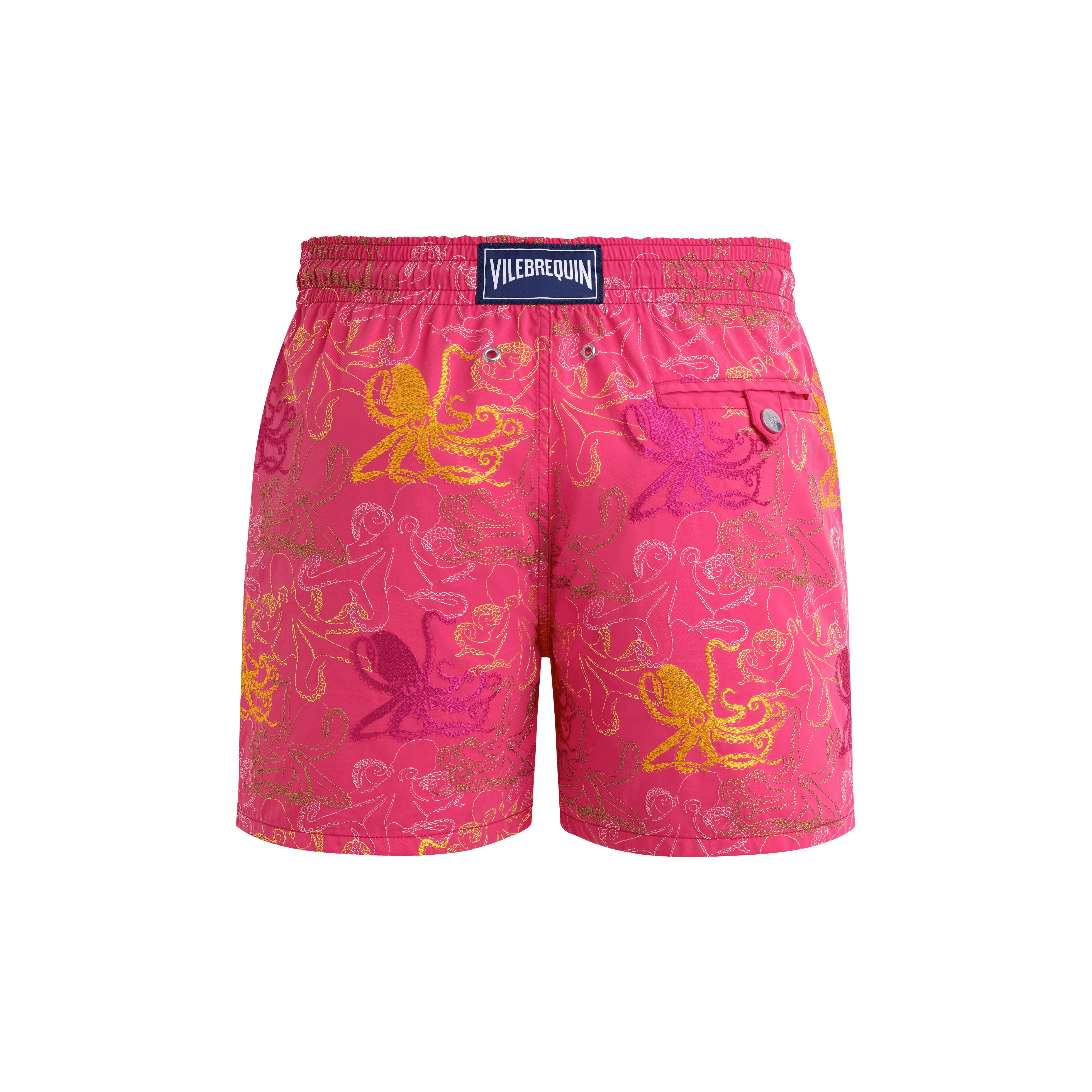 Vilebrequin Octopussy Badeshorts Mit Stickerei Für Herren – Limitierte Serie - Mistral - Rosa - Größe S