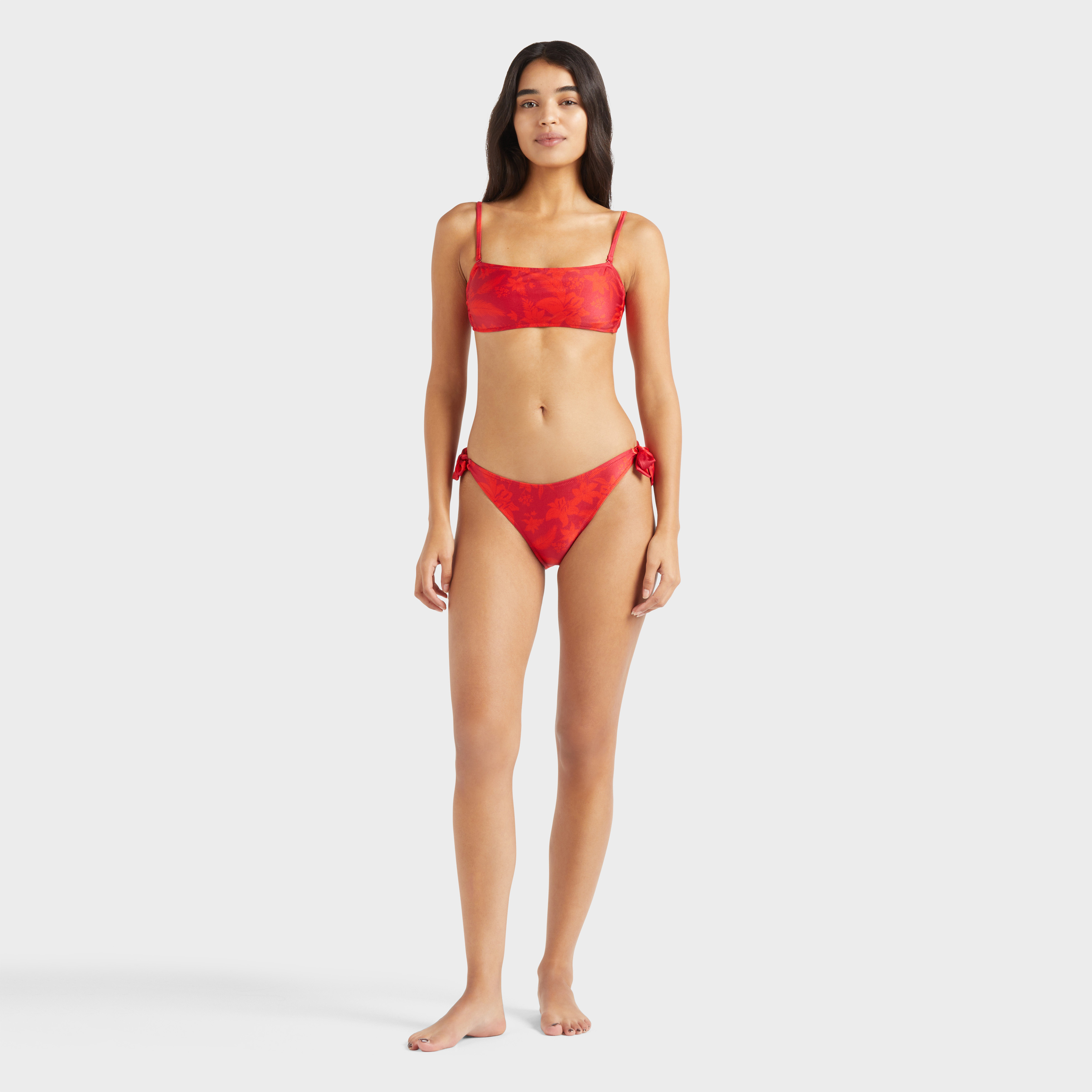 Vilebrequin Flower Power Bh-bikinioberteil Für Damen - Foudre - Rot - Größe M