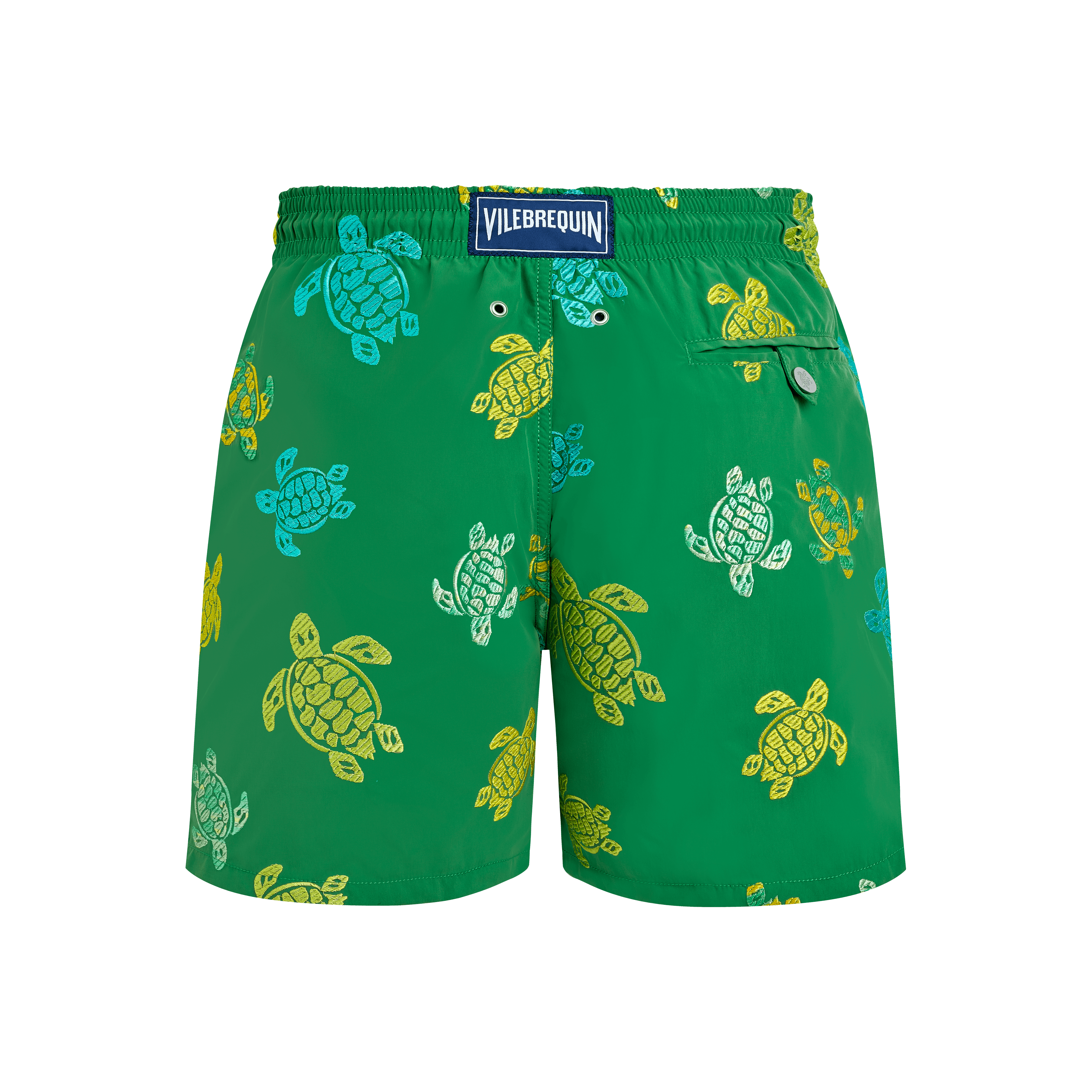 Vilebrequin Tortues Multicolore Badeshorts Mit Stickerei Für Herren – Limitierte Serie - Mistral - Grün - Größe 4XL