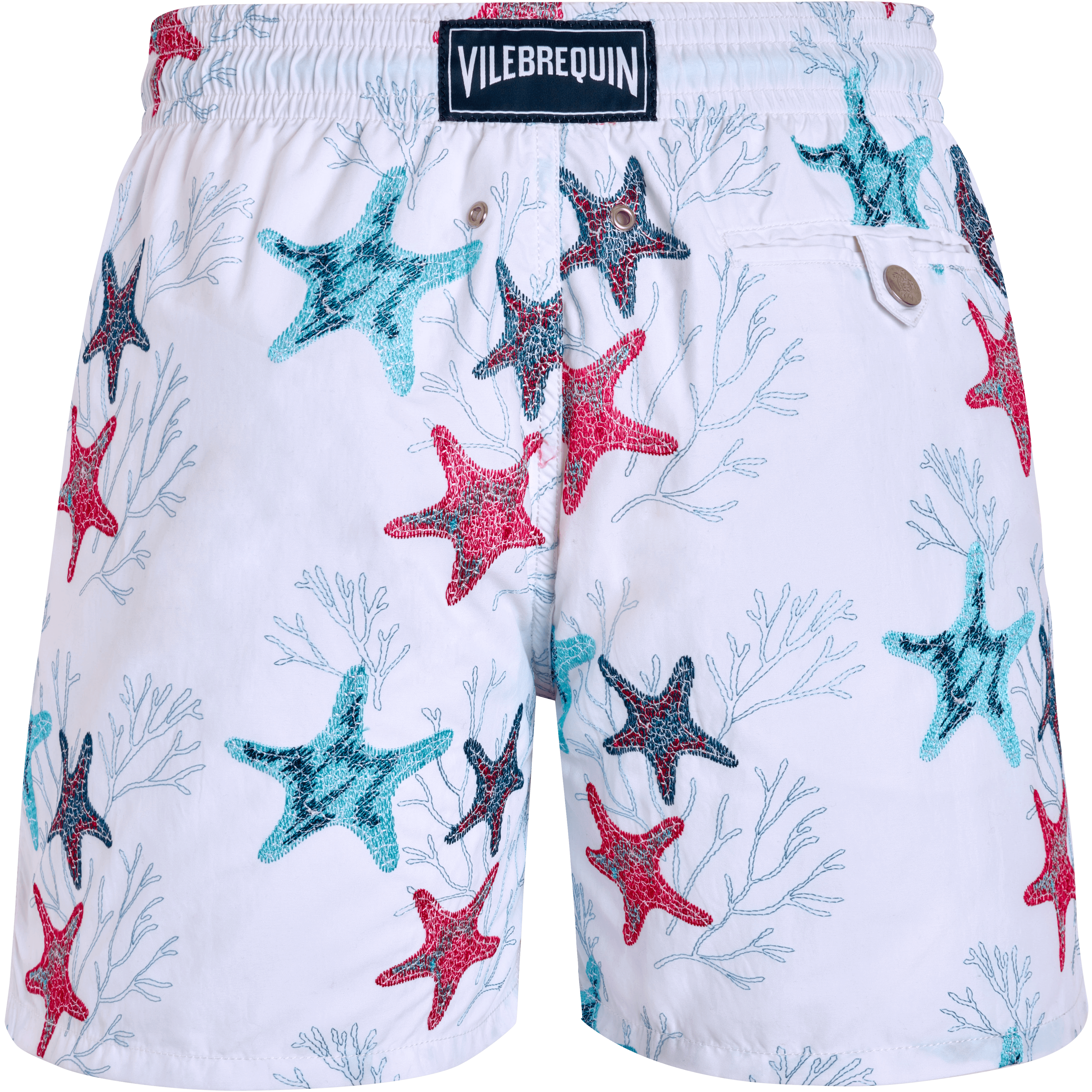 Vilebrequin Glow Stars Badeshorts Mit Stickerei Für Herren – Limitierte Serie - Mistral - Weiss - Größe XXL