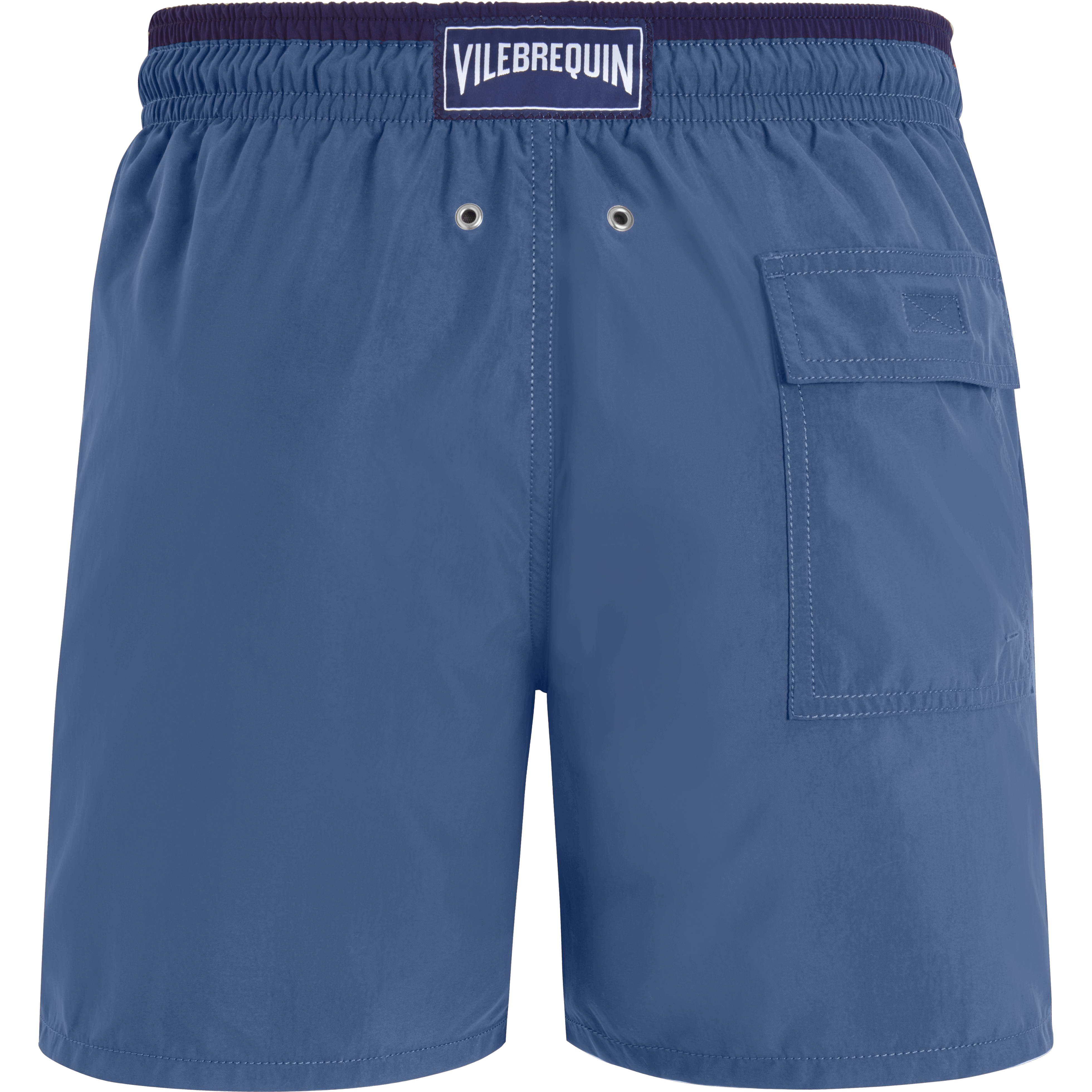 Vilebrequin Zweifarbige Solid Bicolore Badeshorts Für Herren - Moka - Blau - Größe XXL