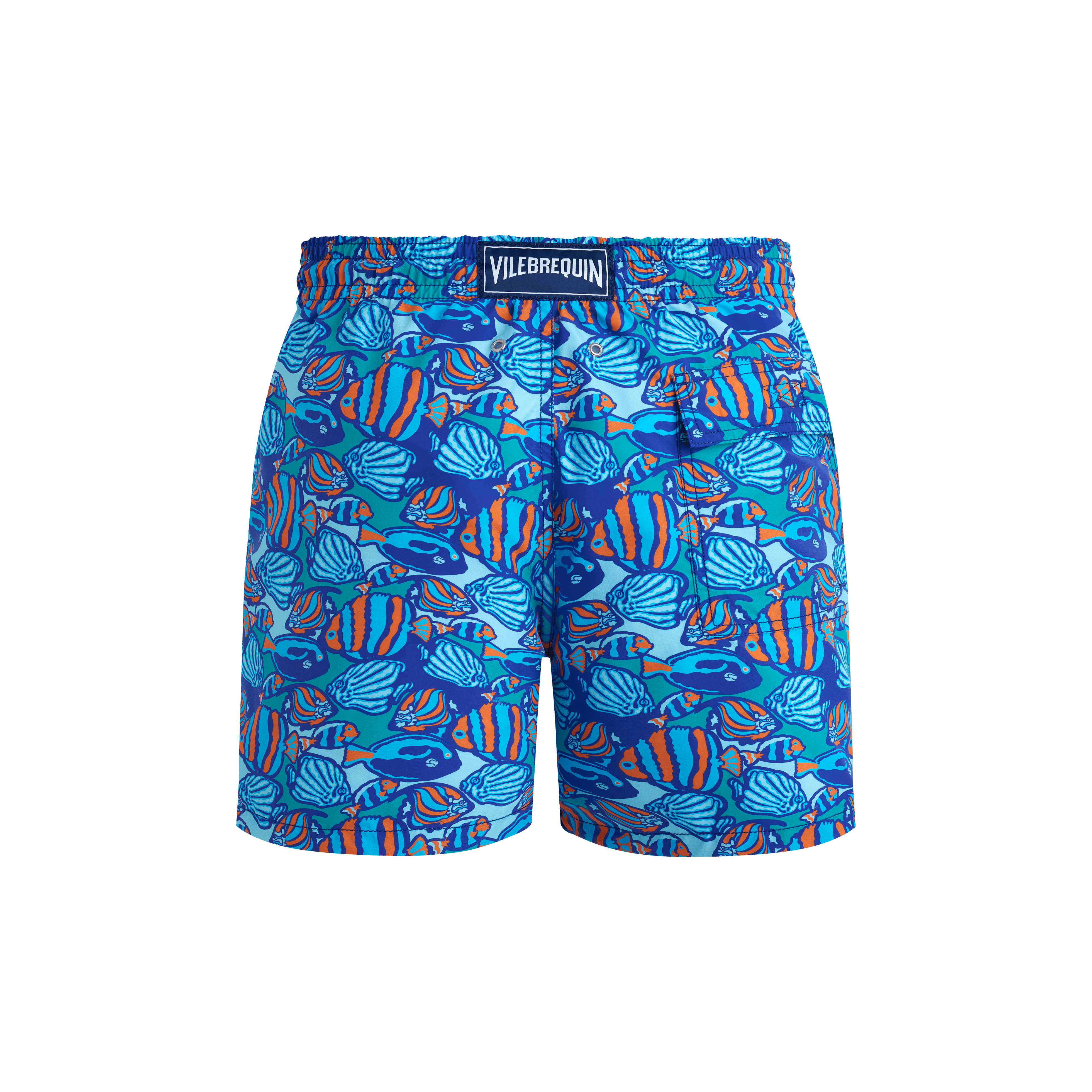 Vilebrequin Fishy Vibes Badeshorts Für Herren - Moorea - Blau - Größe XXL