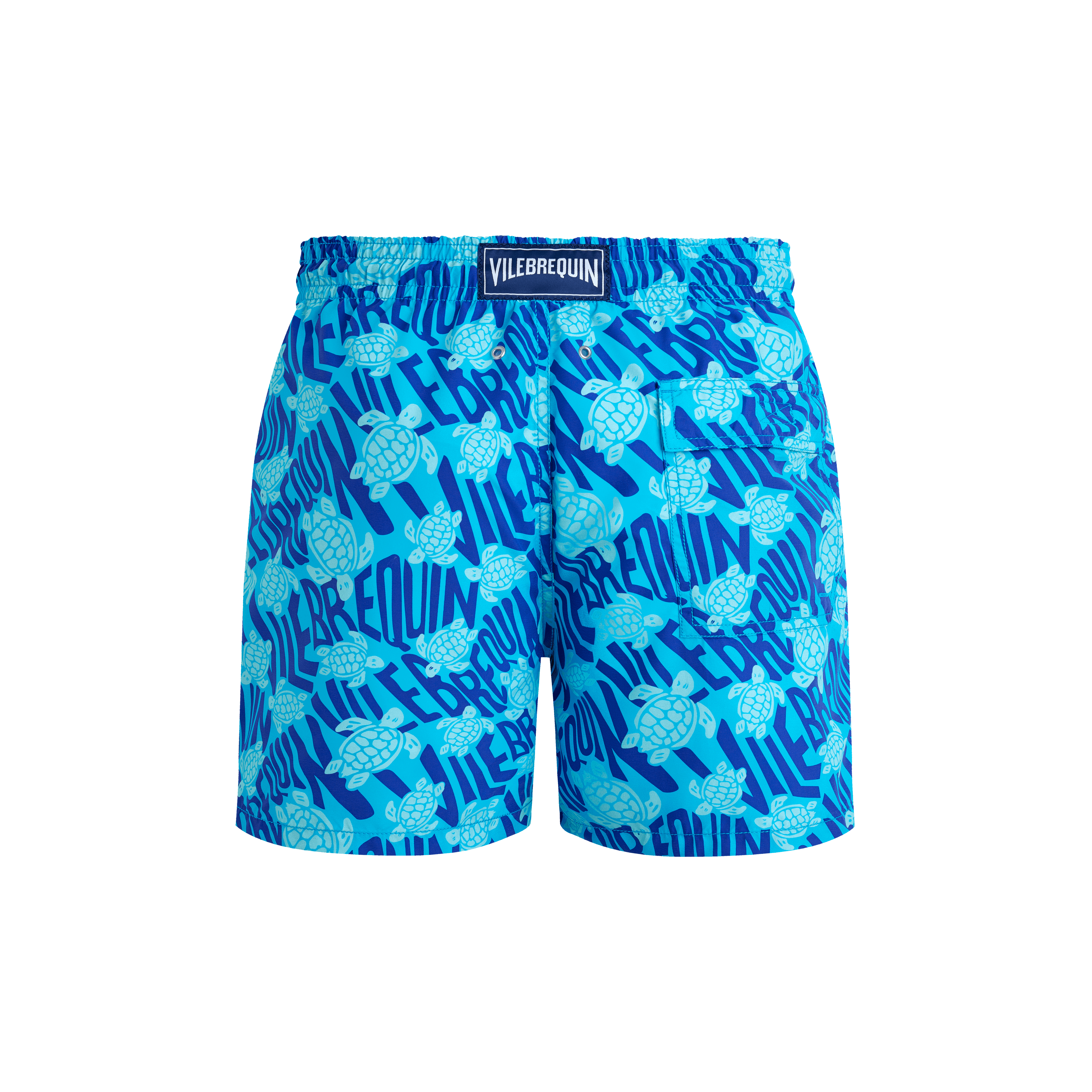 Vilebrequin Badeshorts Mit Ronde Des Tortues-logo Für Herren - Moorea - Blau - Größe XXL