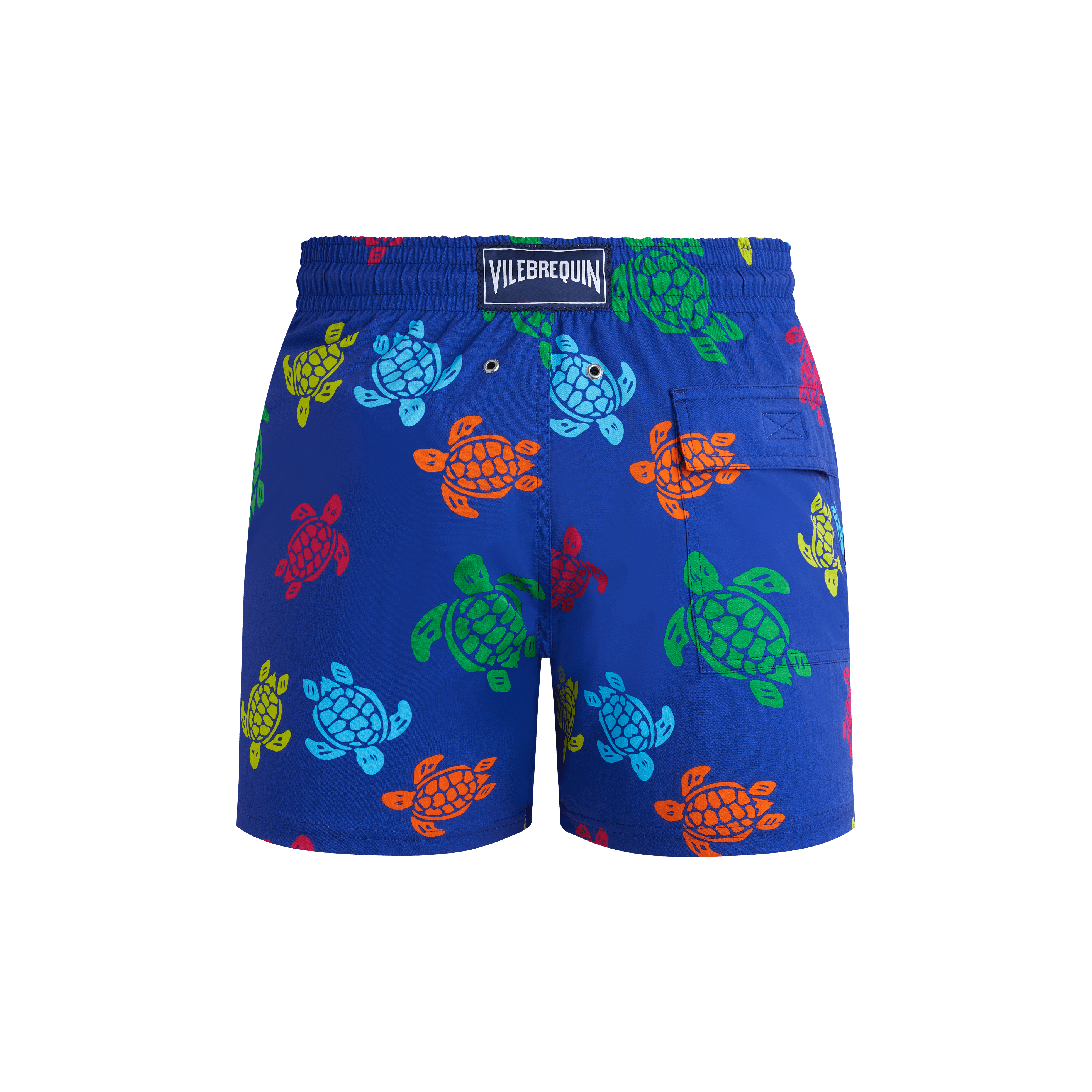 Vilebrequin Tortues Multicolores Stretch-badeshorts Für Herren - Monrise - Blau - Größe 4XL
