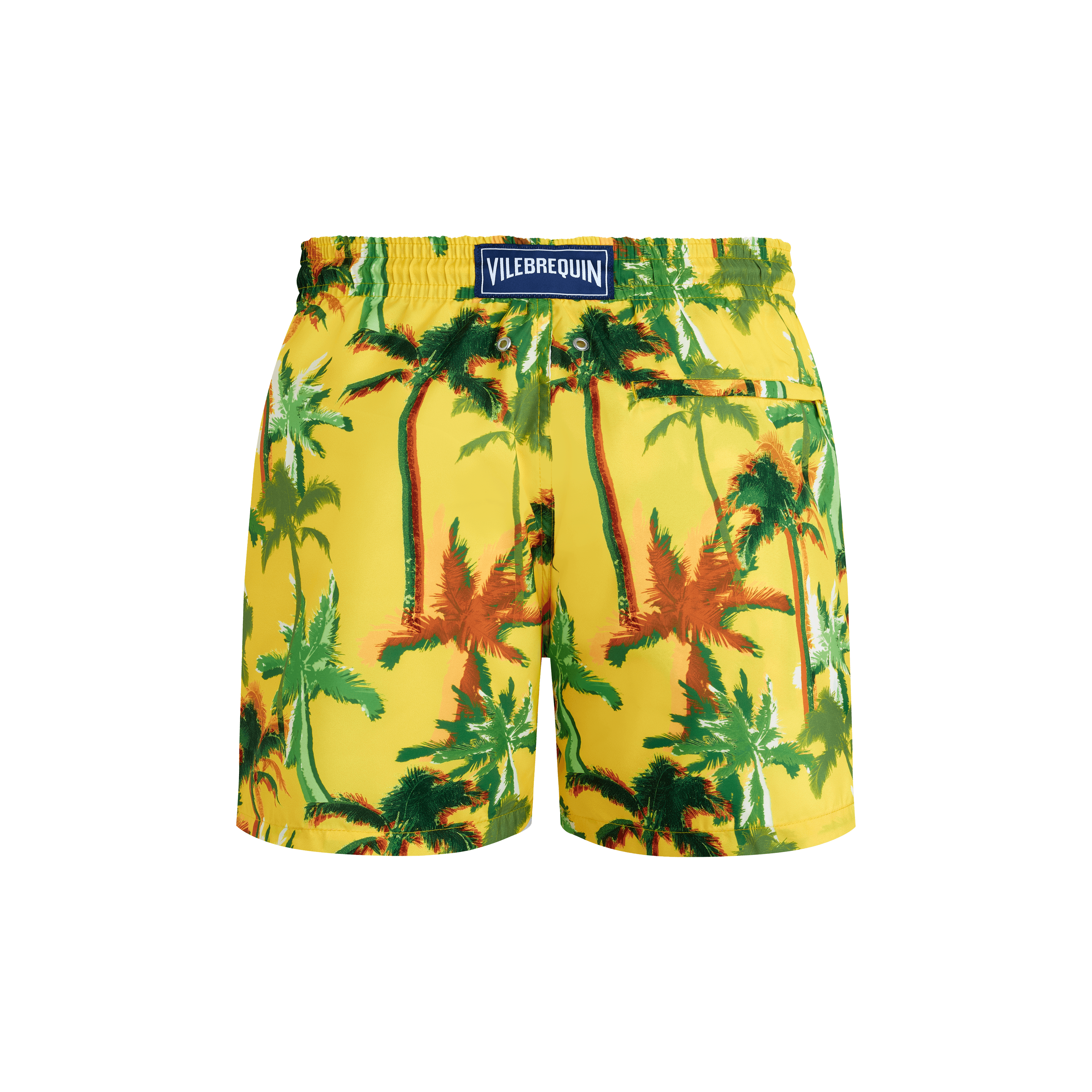 Vilebrequin Ultraleichte Und Verstaubare Palms Offset Badeshorts Für Herren - Moohina - Gelb - Größe 4XL