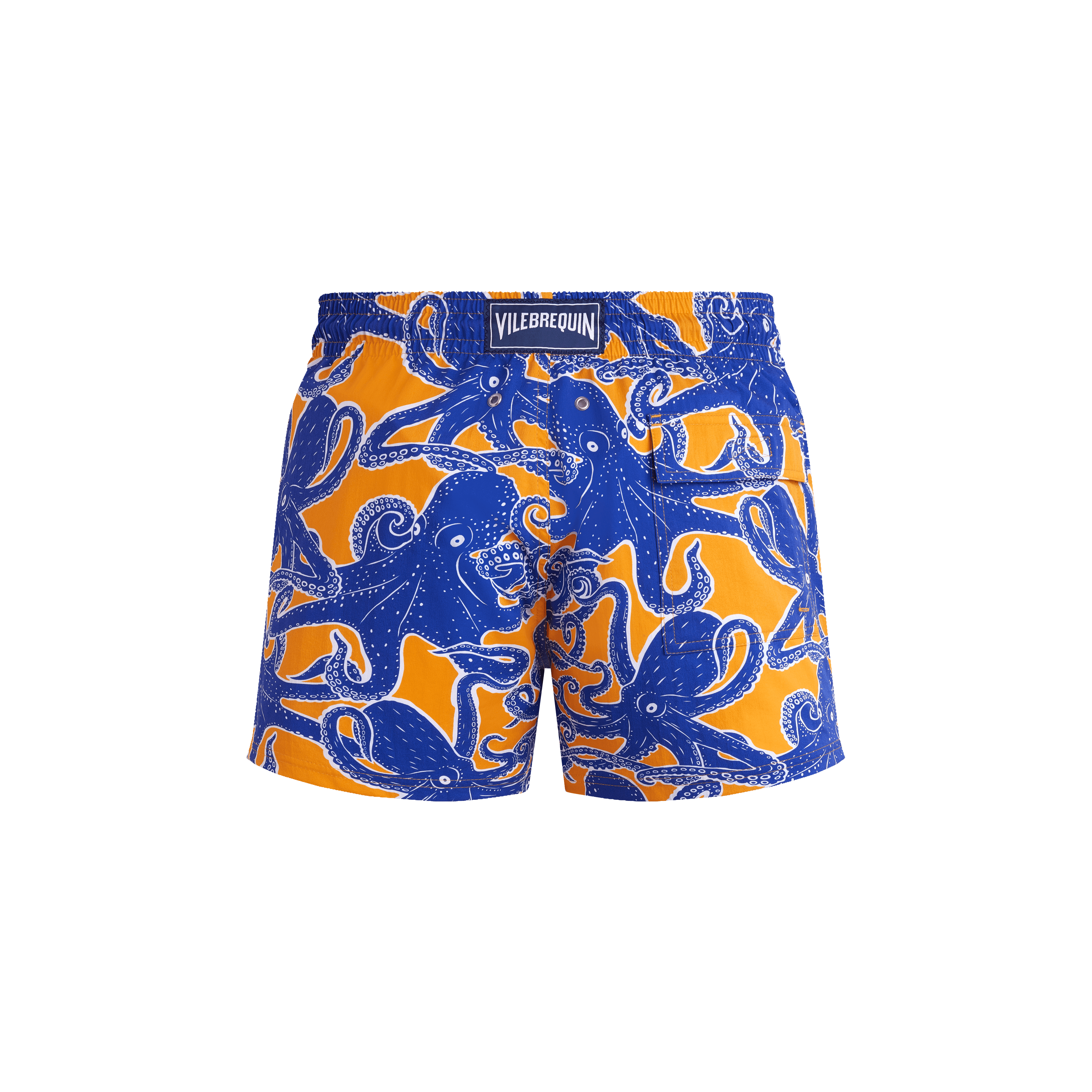 Vilebrequin Kurze Poulpes Stretch-badeshorts Für Herren - Monrise - Orange - Größe 4XL