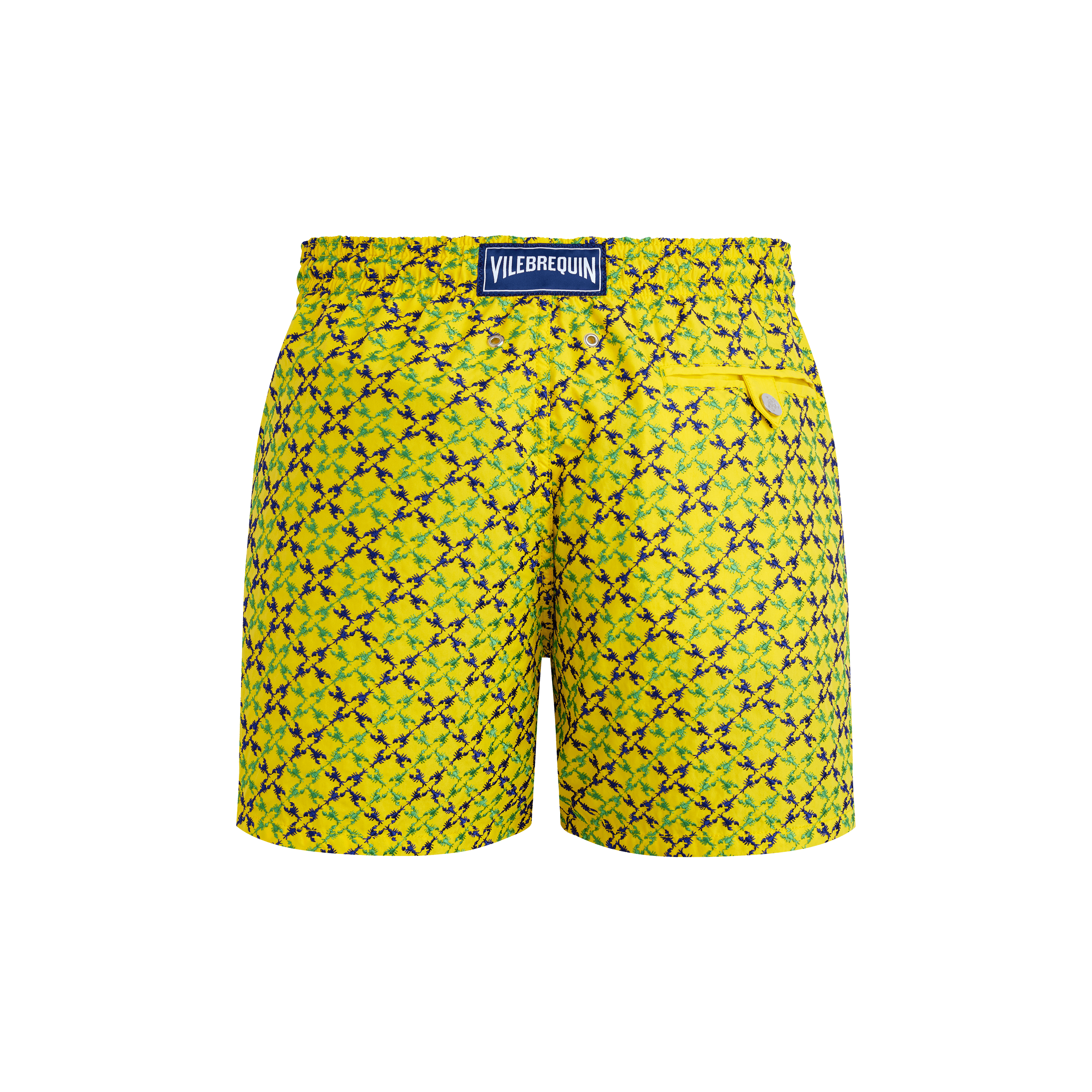 Vilebrequin Homard Pixel Badeshorts Mit Stickerei Für Herren - Mistral - Gelb - Größe S