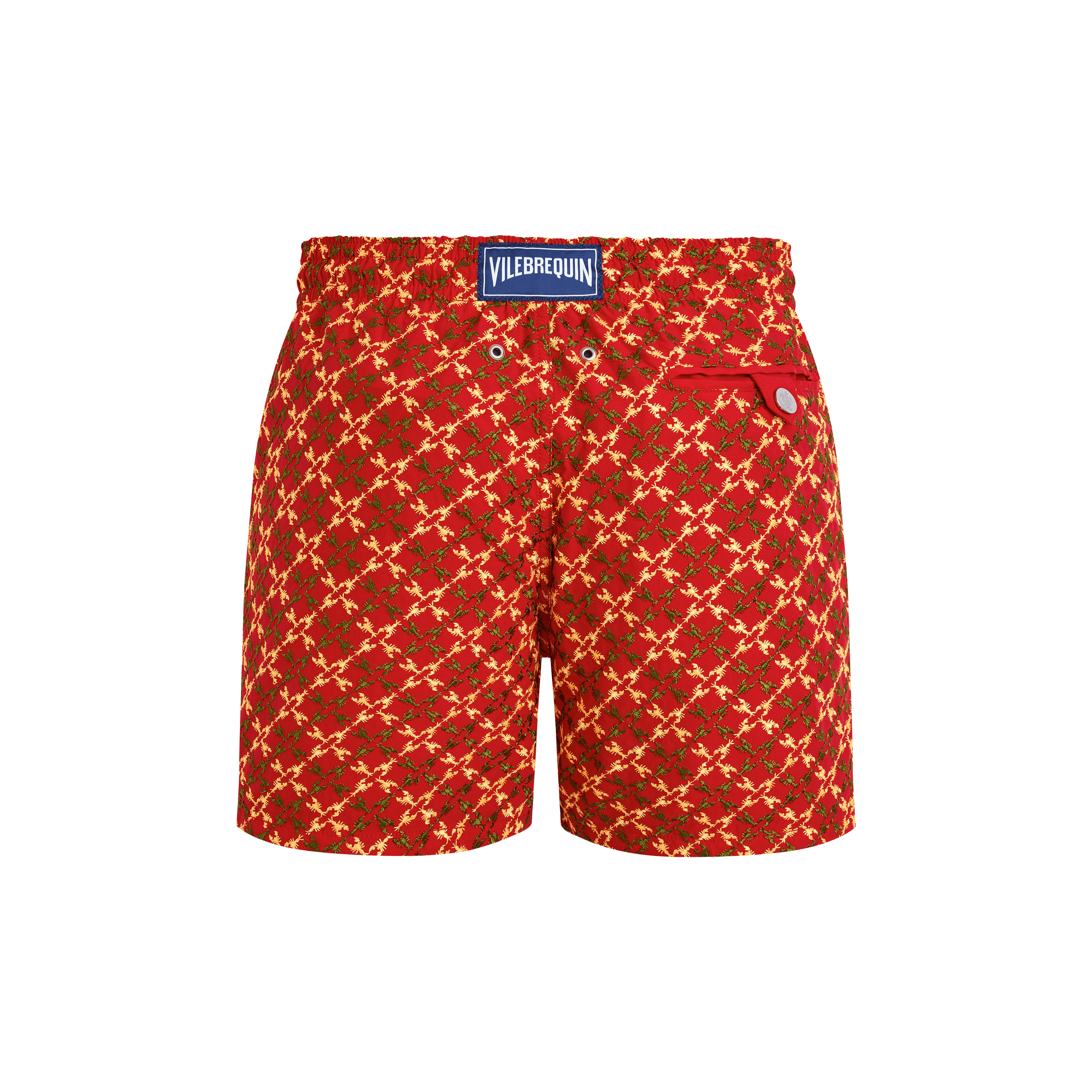 Vilebrequin Homard Pixel Badeshorts Mit Stickerei Für Herren - Mistral - Rot - Größe L