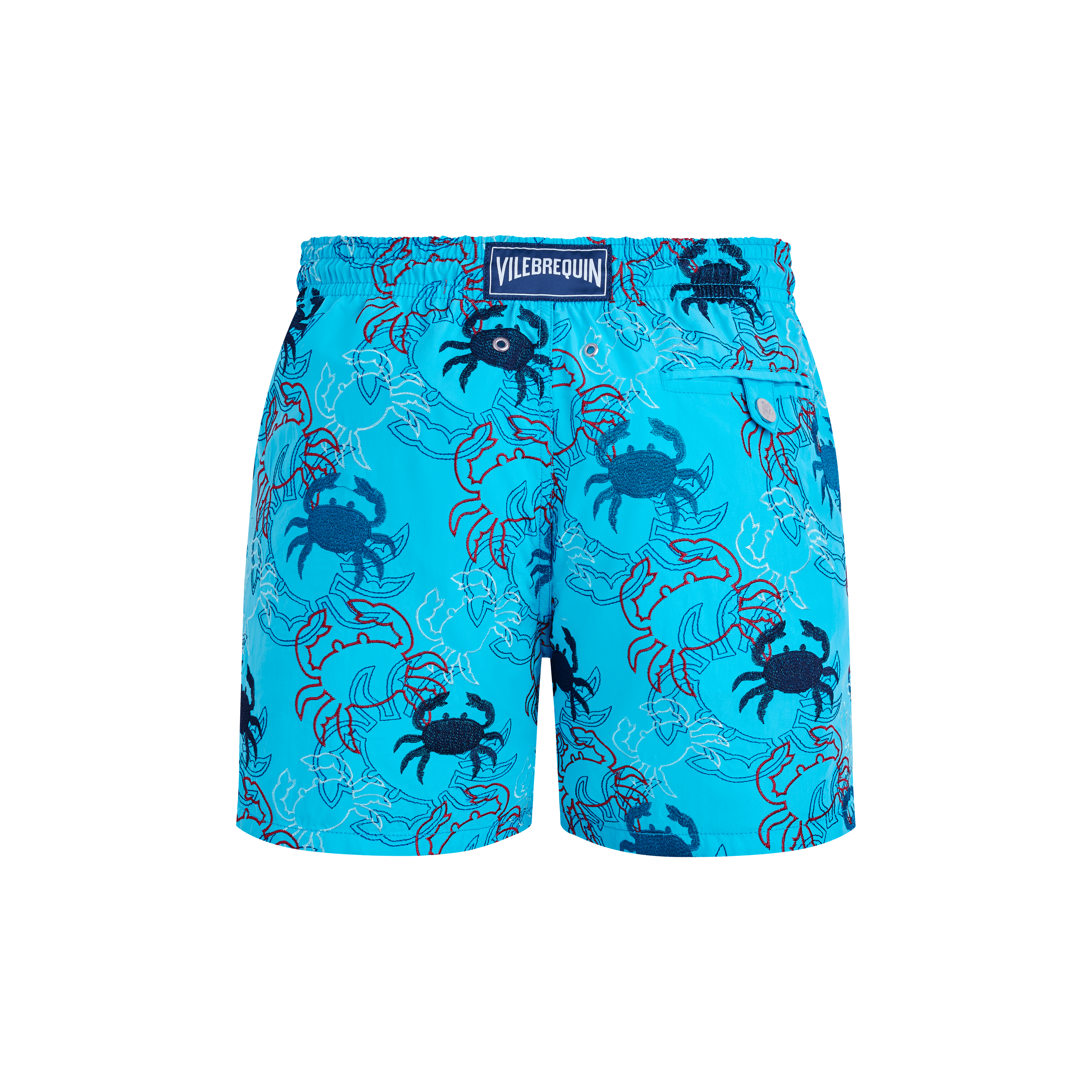 Vilebrequin Crab Balloons Badeshorts Mit Stickerei Für Herren - Mistral - Blau - Größe L