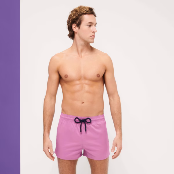 Vilebrequin Kurze Und Figurbetonte Einfarbige Stretch-bademode Für Herren - Man - Rosa - Größe XXXL – Bild 2