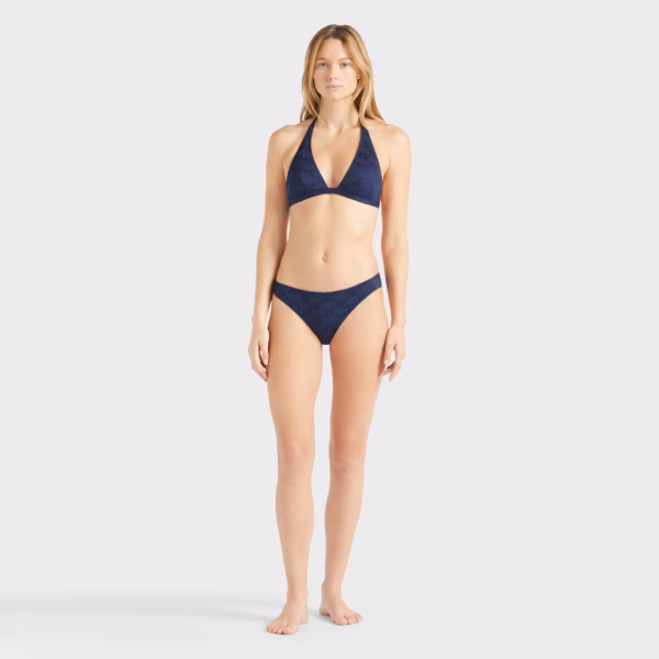 Vilebrequin Turtle Monogram Midi-bikinihose Für Damen - Frise - Blau - Größe L – Bild 2