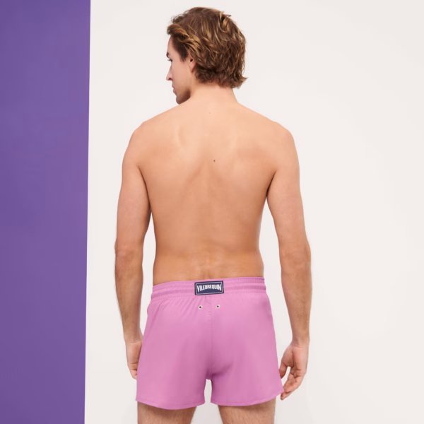 Vilebrequin Kurze Und Figurbetonte Einfarbige Stretch-bademode Für Herren - Man - Rosa - Größe XXXL – Bild 3