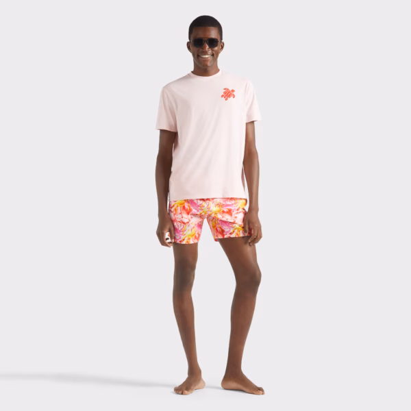 Vilebrequin Ultraleichte Und Verstaubare Crab Balloons Badeshorts Für Herren - Mahina - Rosa - Größe L – Bild 4